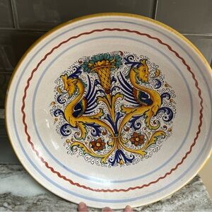 Deruta Ceramiche Raffaellesco Dragon 13in CENTERPIECE Bowl  Large Serving pasta
